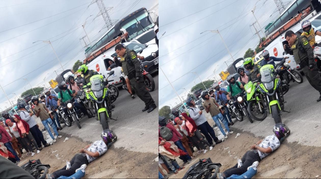 Tras la balacera fue capturado uno de los sospechosos. 