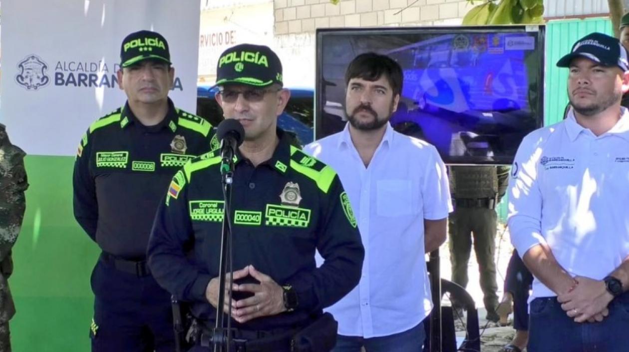 El Coronel Jorge Urquijo, Comandante de la Policía Metropolitana.
