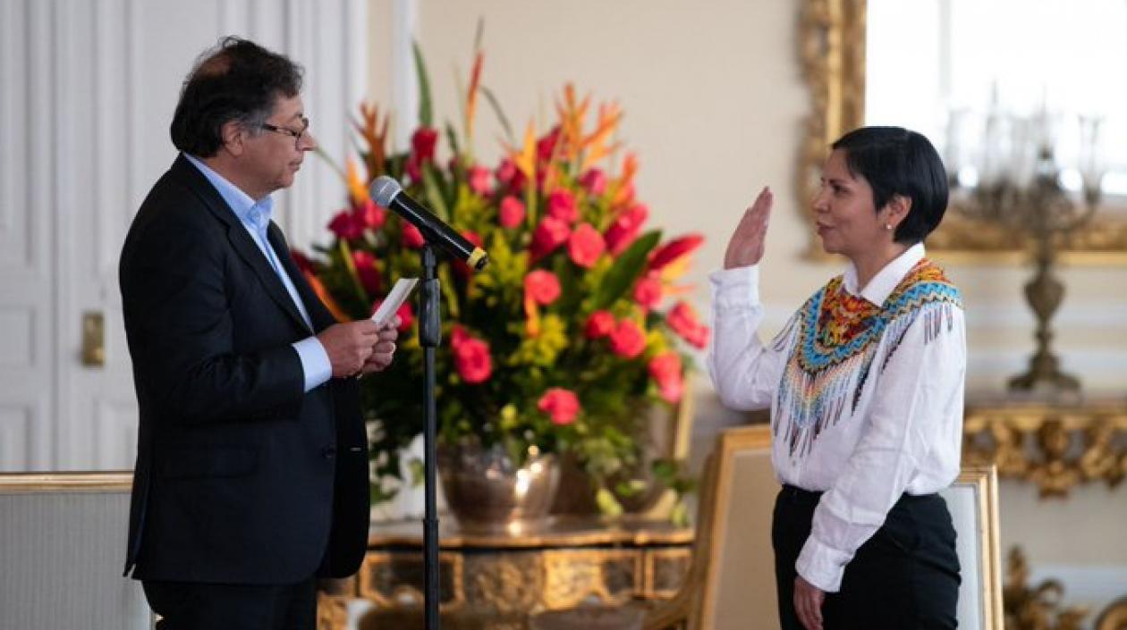 Petro posesionó de María Patricia Tobón Yagarí 