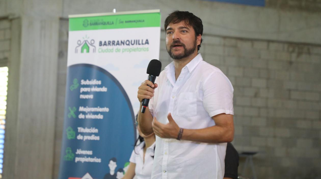 El Alcalde de Barranquilla, Jaime Pumarejo.