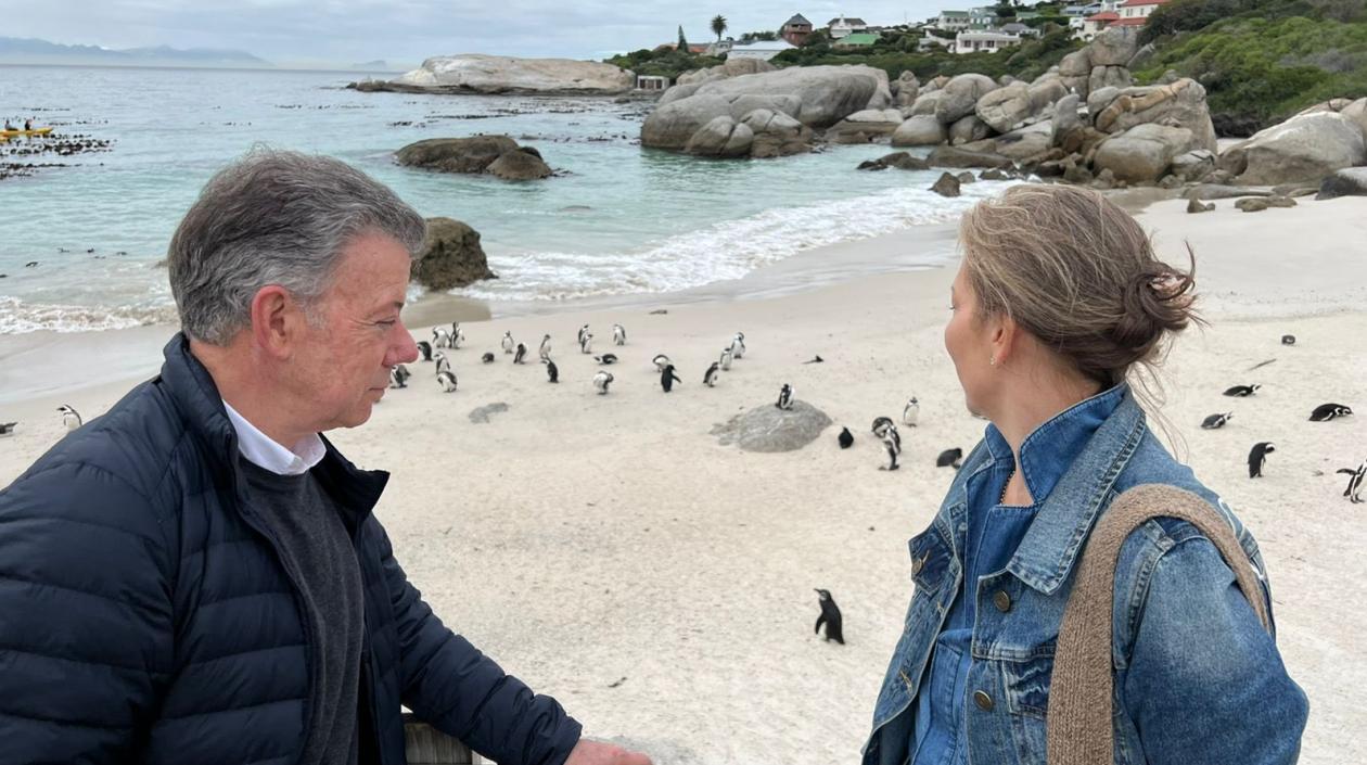 Juan Manuel Santos y María Clemencia Rodríguez.