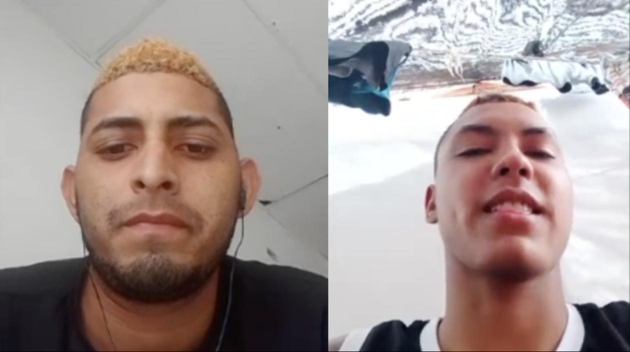 Geovany Ospino Rodríguez, alias ‘Cheo’; y Juan David Simmonds Niebles, los dos imputados. 