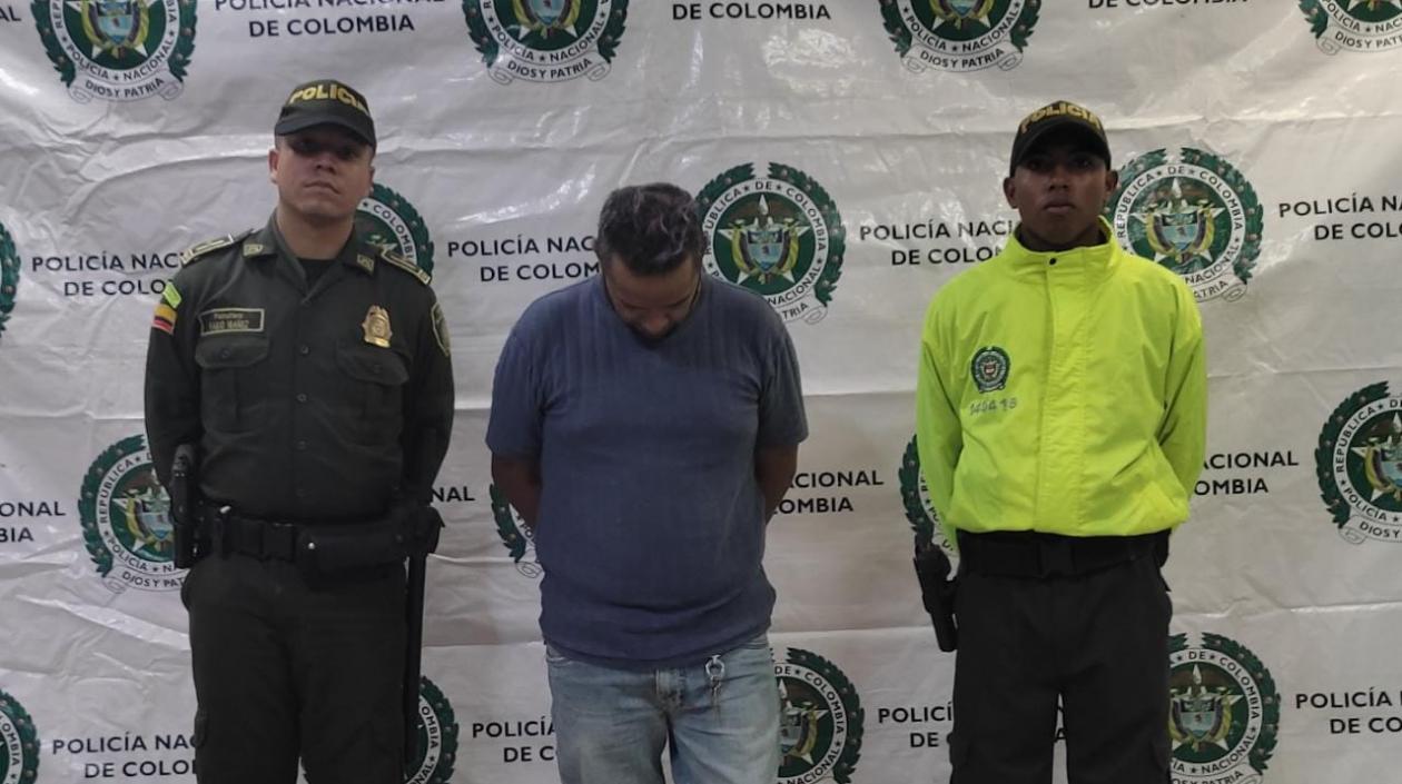 José Luis Tobío Tobío tras ser capturado por feminicidio.