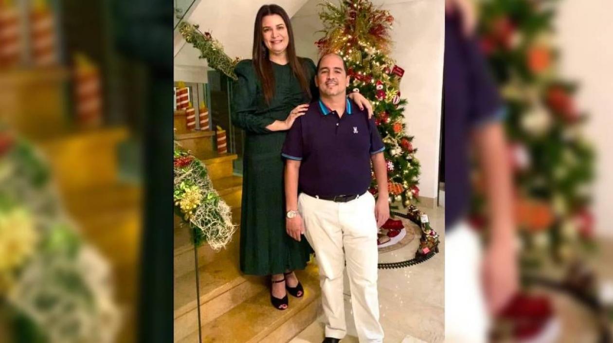 La concejal Ingrid Gómez y su esposo Leonardo Restrepo.