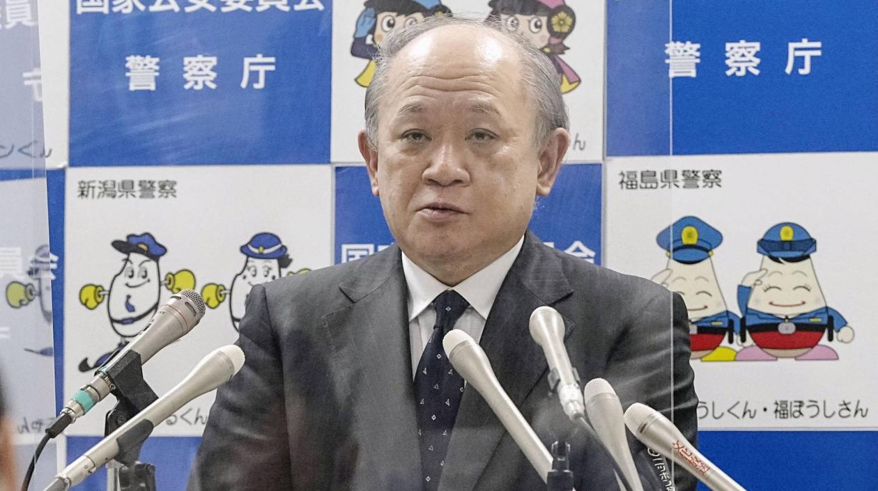 Director de la Agencia Nacional de Policía de Japón, Itaru Nakamura.