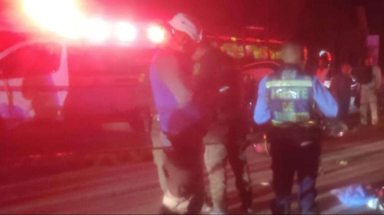 Lugar donde ocurrió el homicidio en la entrada al barrio La Bonanza, en Turbaco. 