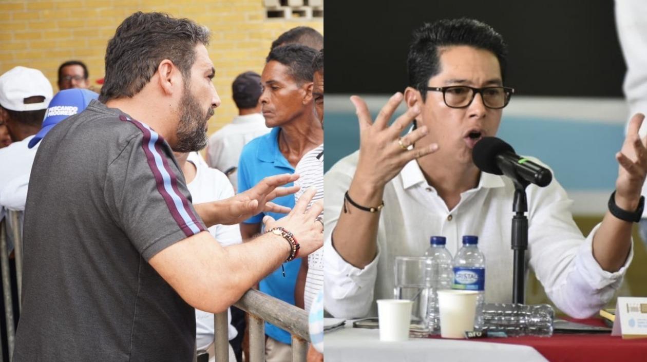 El Representante Agmeth Escaf y el Senador Pedro Flórez.