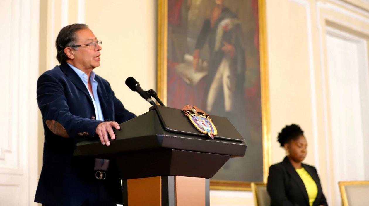 El presidente de Colombia, Gustavo Petro y la vicepresidenta, Francia Márquez