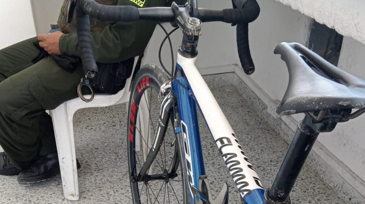 Bicicleta recuperada por la Policía.