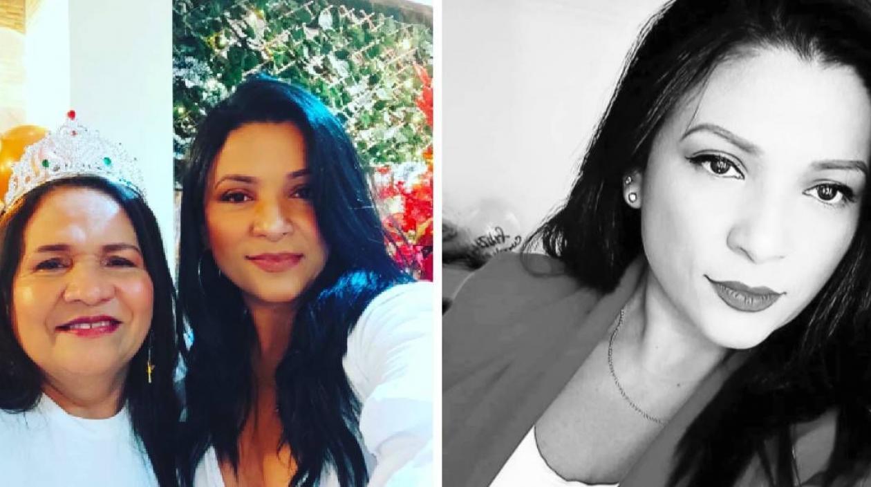 Dilia Contreras junto con su mamá Gilma.