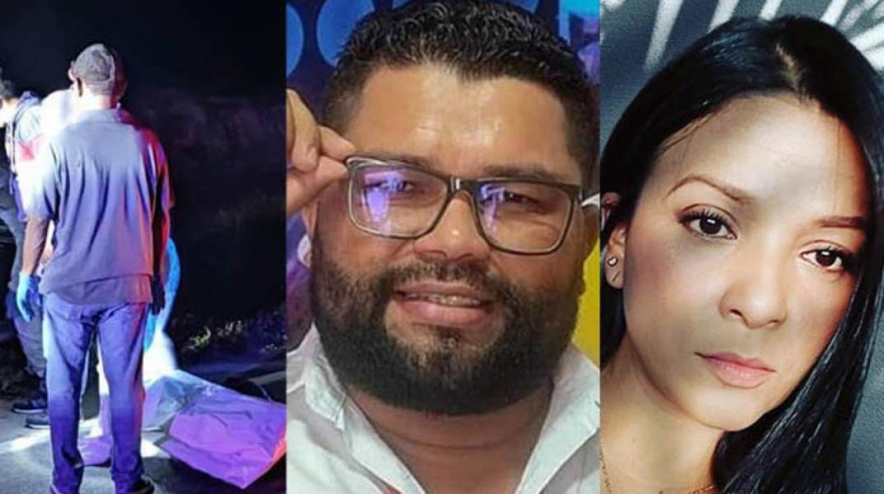 Los periodistas Leiner Montero y Dilia Contreras.