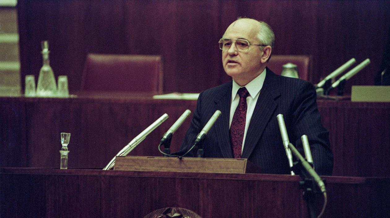 El último dirigente soviético, Mijaíl Gorbachov, en 1991