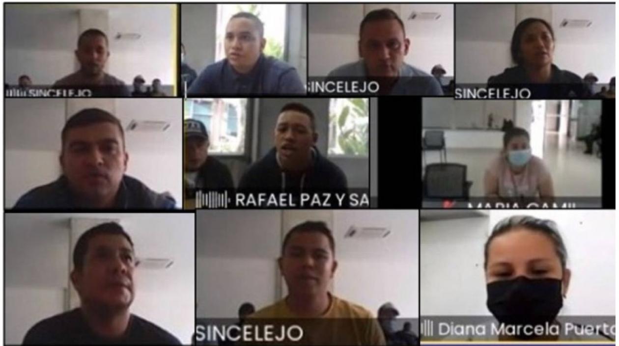 Una de las audiencias cumplidas en Sincelejo.