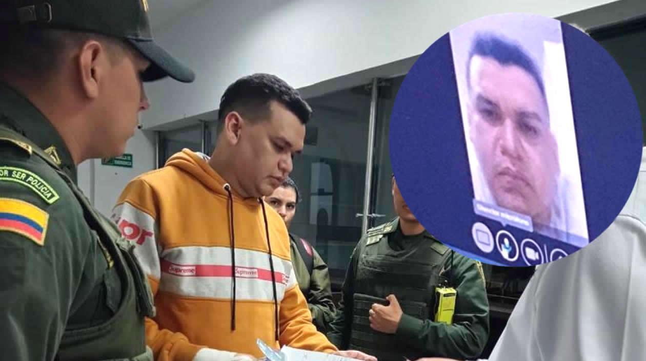 Digno Palomino, al ser deportado y durante la audiencia virtual.