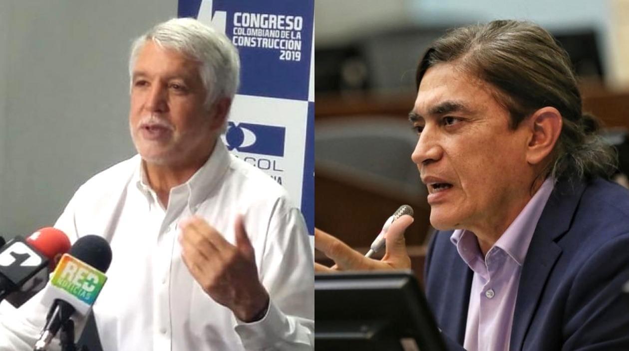 El exalcalde Enrique Peñalosa y el Senador Gustavo Bolívar.