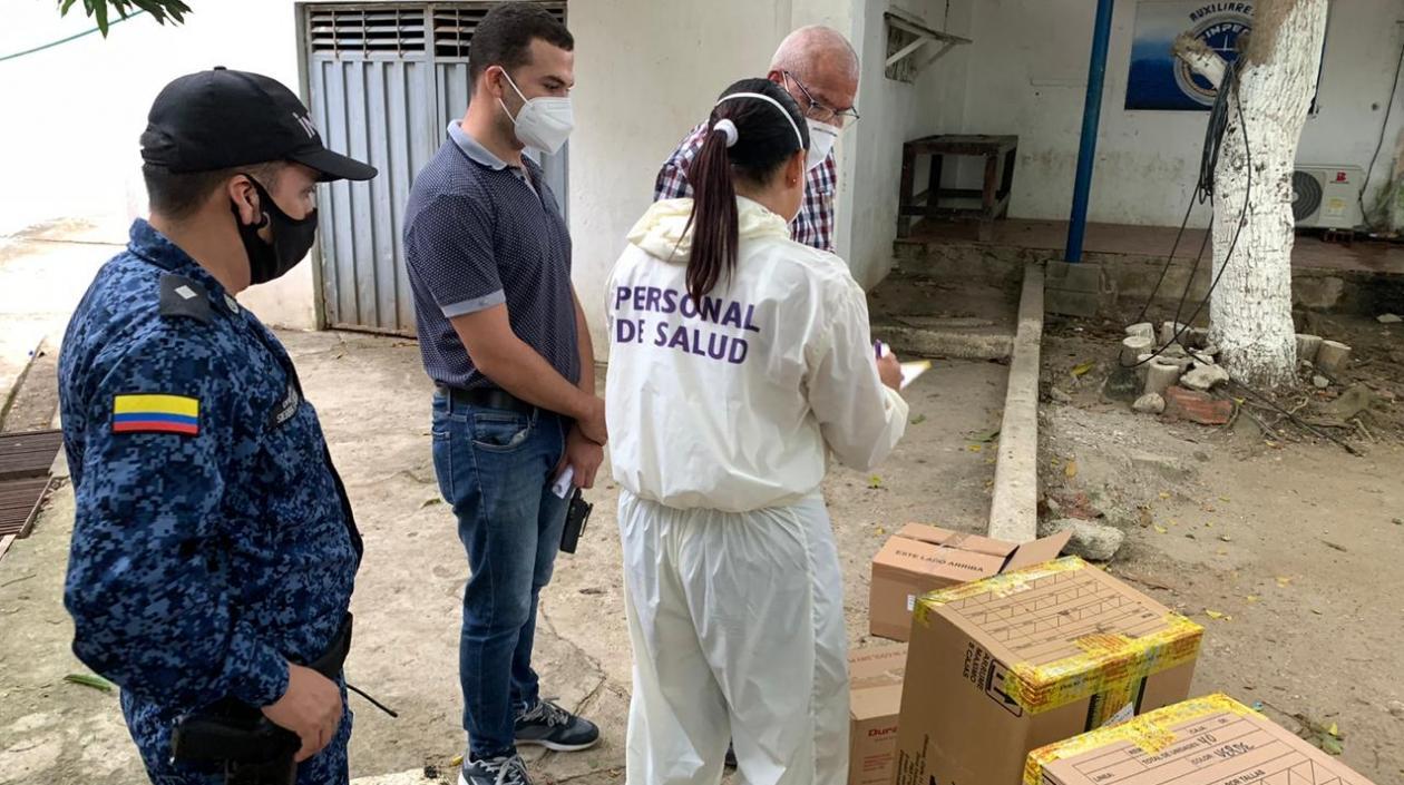 Jornada de salud en la cárcel de Ternera durante la pandemia de Covid.