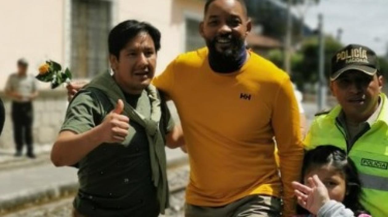 Will Smith fue muy cordial con quienes se le acercaron a saludarlo.