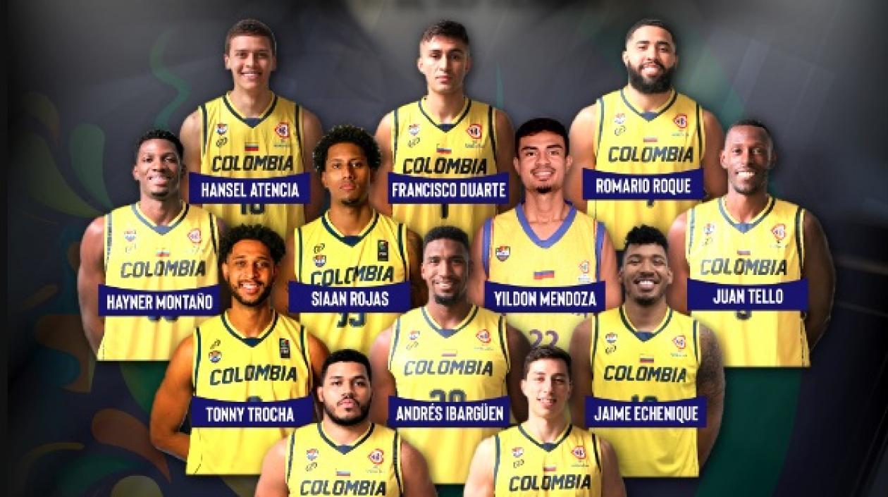 El seleccionado colombiano en AmeriCup.