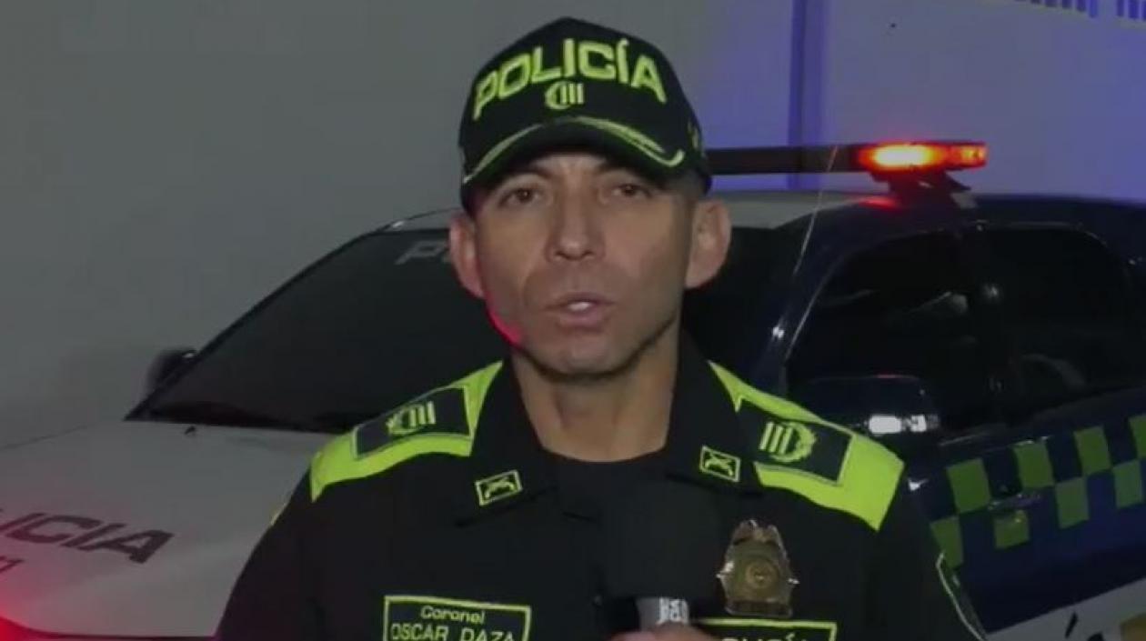 Coronel Óscar Daza, Comandante Operativo de la Policía Metropolitana de Barranquilla.