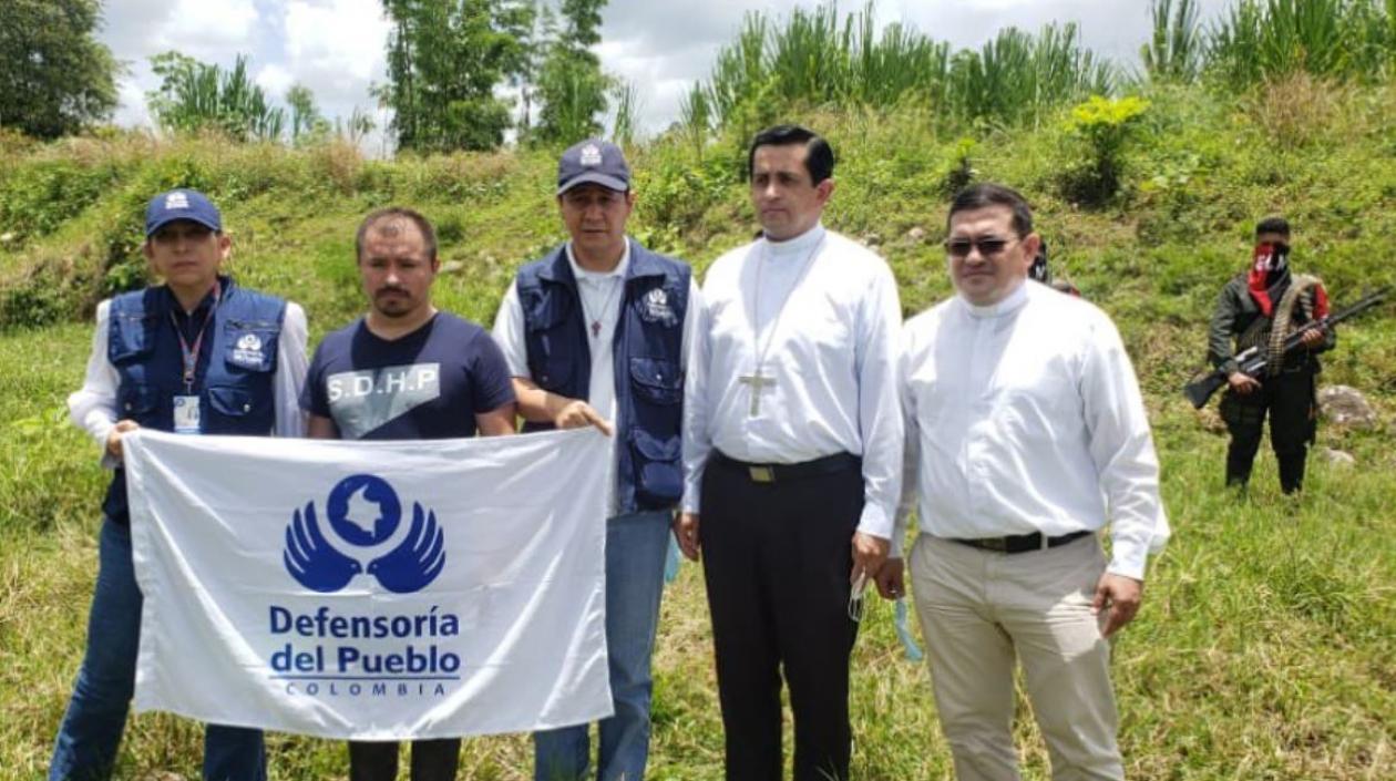 Soldado liberado por el ELN.