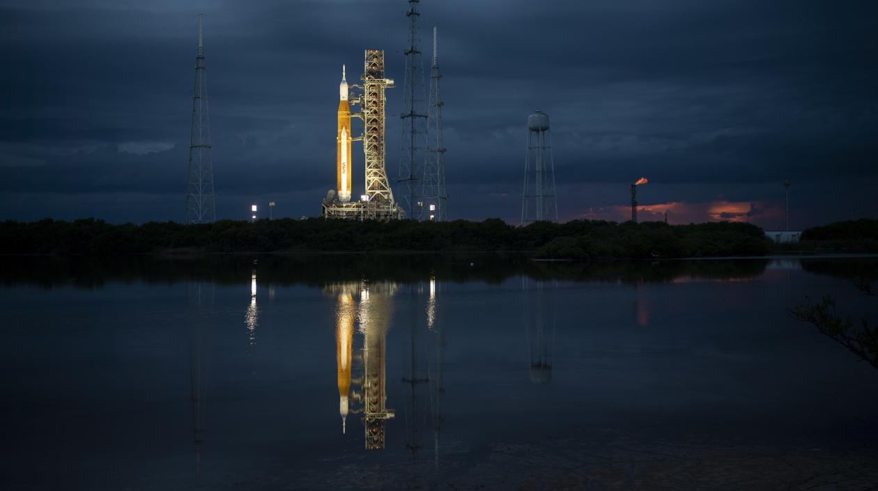 Preparativos del lanzamiento de la misión Artemis I.