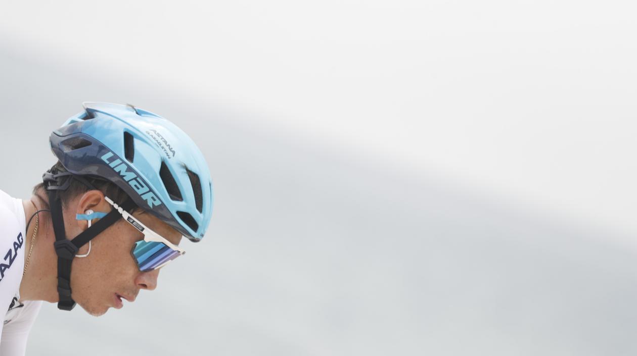 El ciclista colombiano Miguel Ángel 'Supermán' López.