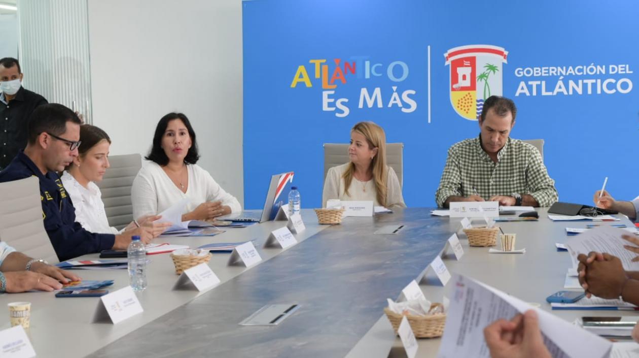 Gobernadora Elsa Noguera en la instalación del Consejo Departamental de Turismo.