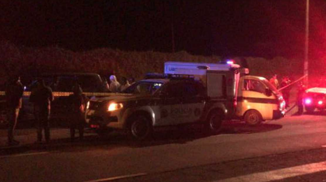 Lugar donde hallaron el vehículo.