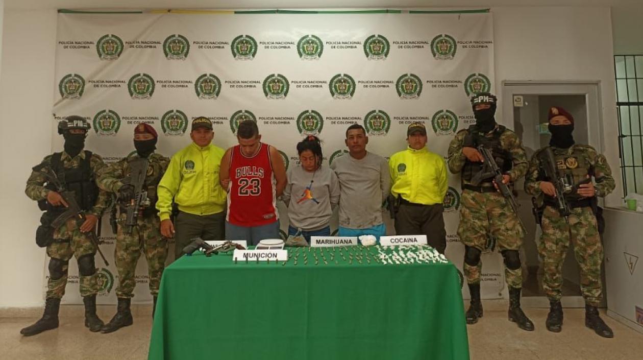 Capturados por la Policía Metropolitana de Barranquilla.