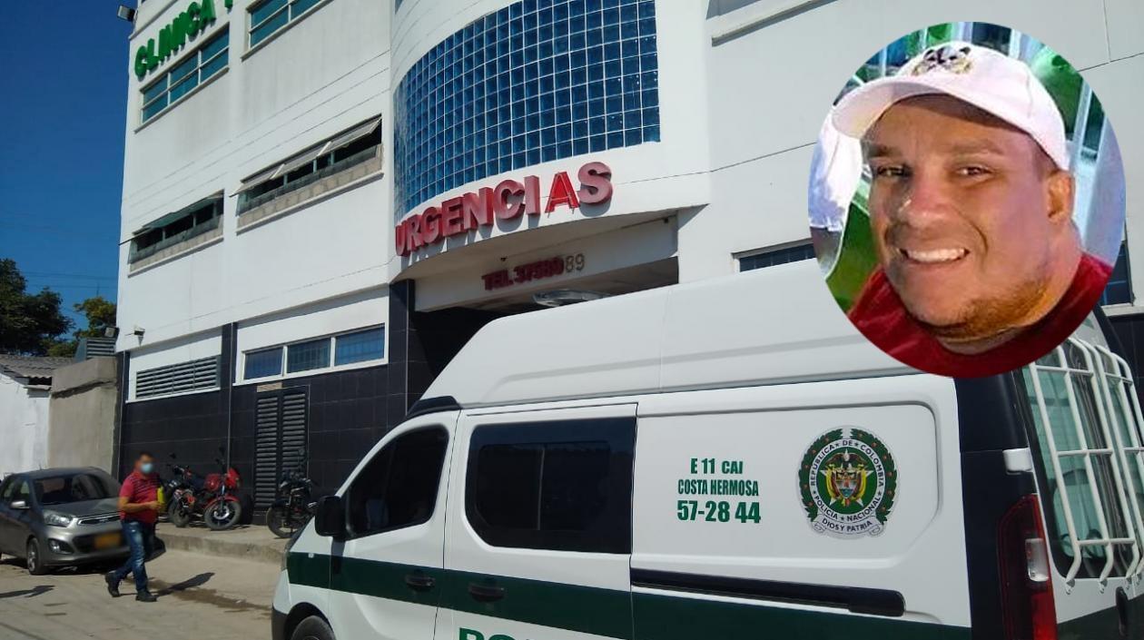 Miguel Ángel Ojeda Cabarcas fue llevado a la Clínica Porvenir, donde se confirmó su muerte. 