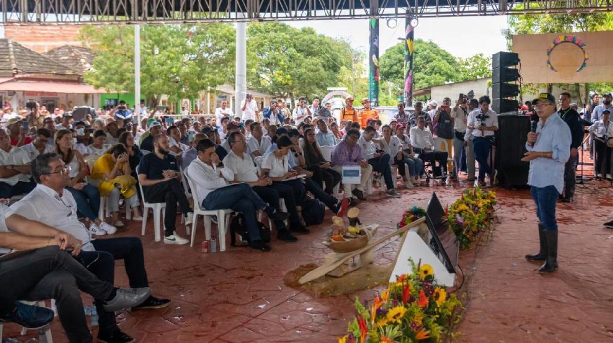 El Presidente Petro desde Santa Lucía, sur del Atlántico
