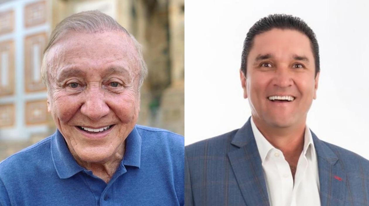 Senador Rodolfo Hernández y Juan Carlos Cárdenas, alcalde de Bucaramanga.