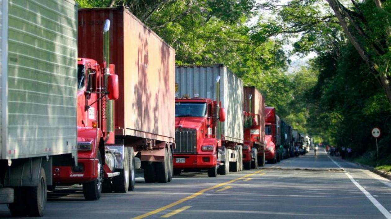 Transporte de carga en el país. 