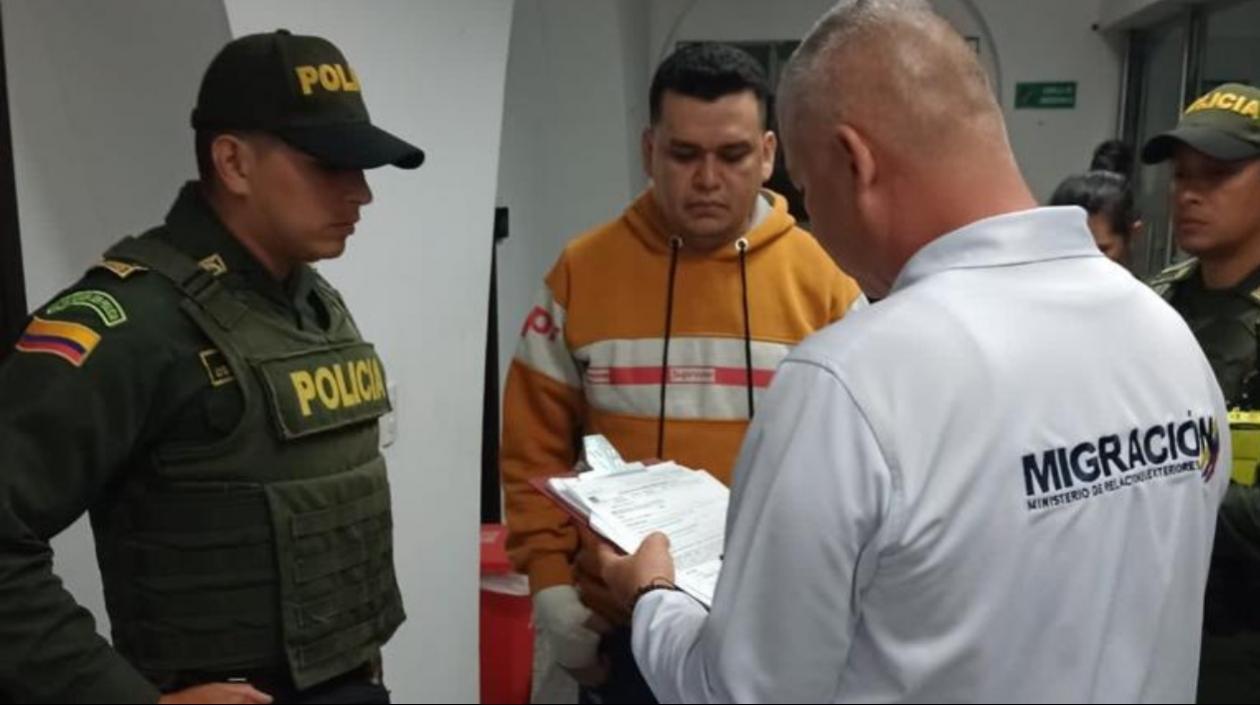Digno Palomino, cabecilla de 'Los Costeños' cuando fue deportado de Venezuela