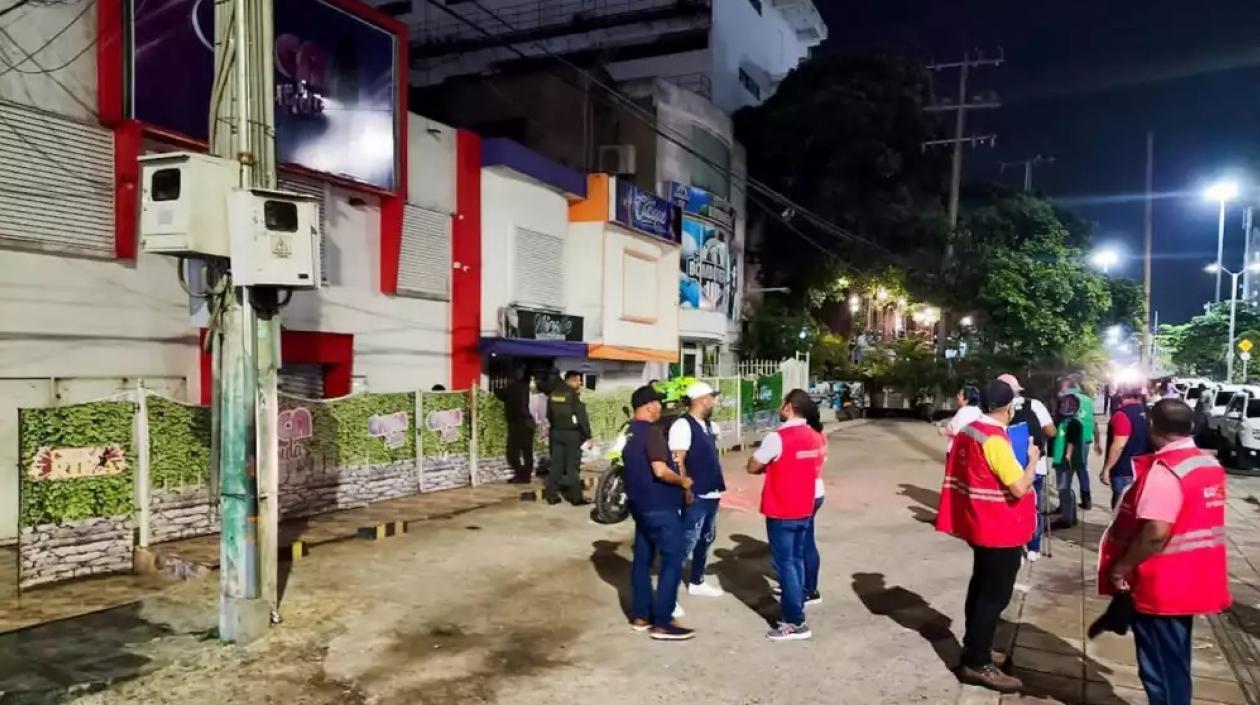 Operativo de la Secretaría del Interior de Cartagena.