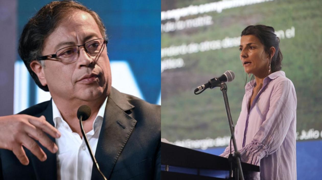 Presidente Gustavo Petro y Ministra de Minas Irene Vélez.