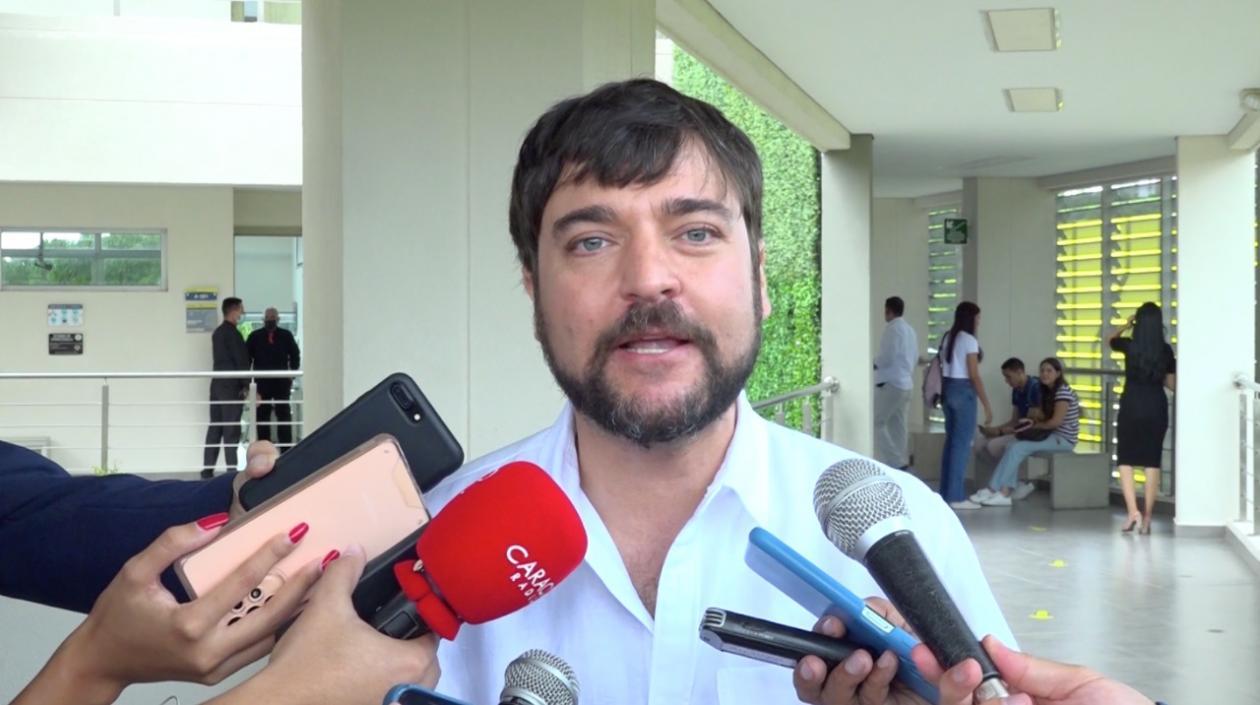 El Alcalde de Barranquilla, Jaime Pumarejo.