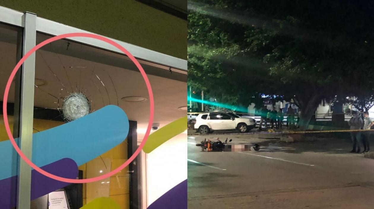 Momentos después de los hechos.