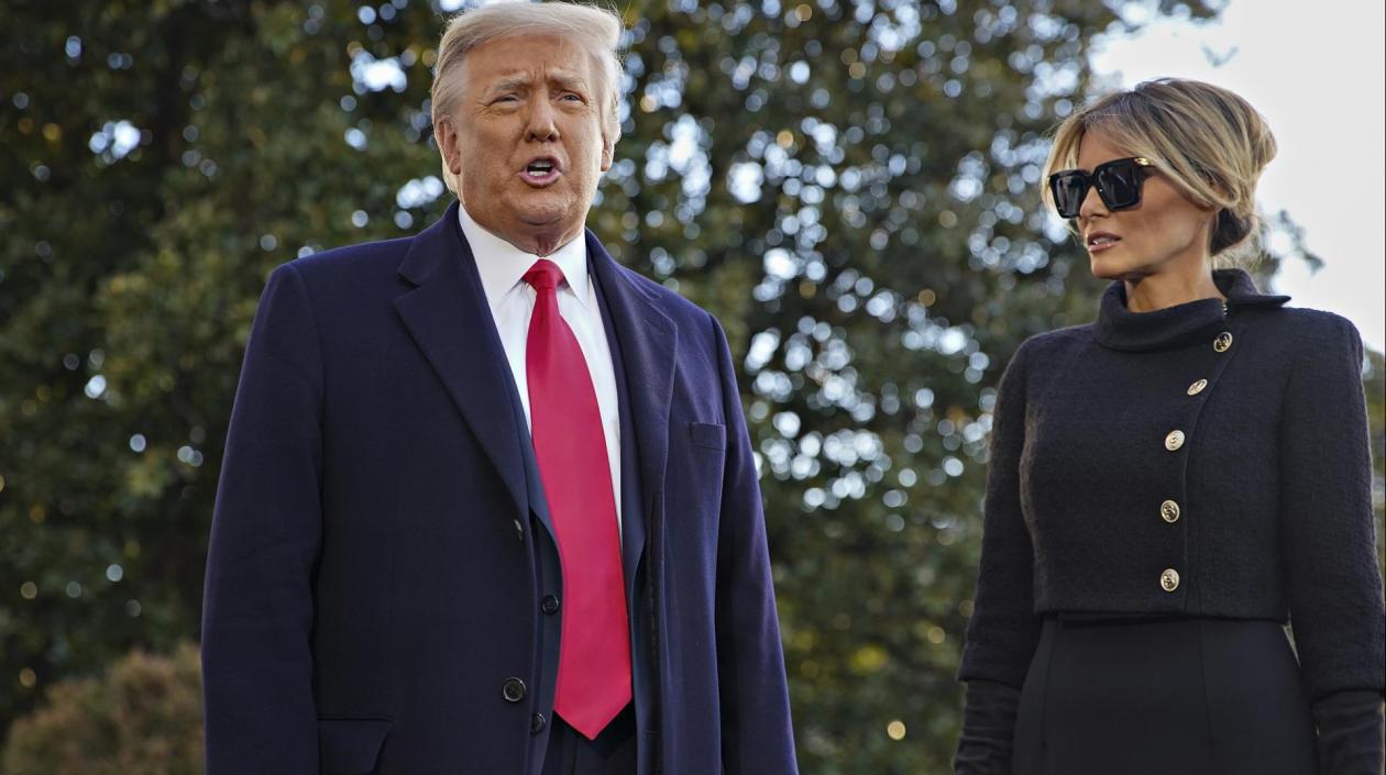 El expresidente Trump y su esposa Melania.