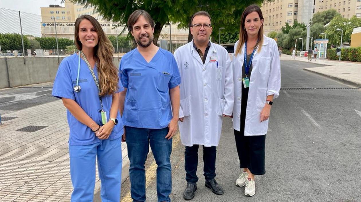 Lucía Guilabert, Enrique de Madaria, Pedro Zapater y Alicia Vaillo, del grupo de investigadores.