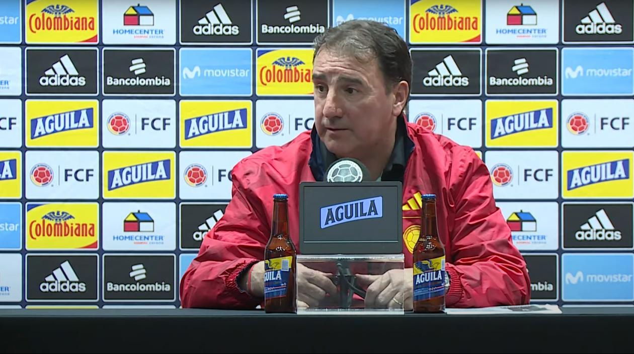 Néstor Lorenzo, entrenador de Colombia. 