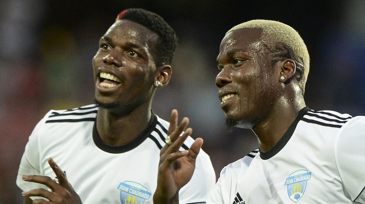 Paul Pogba y su hermano Mathias Pogba. 