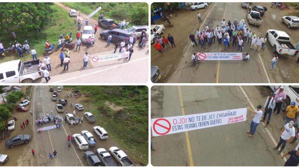 Plantón en el Magdalena. 