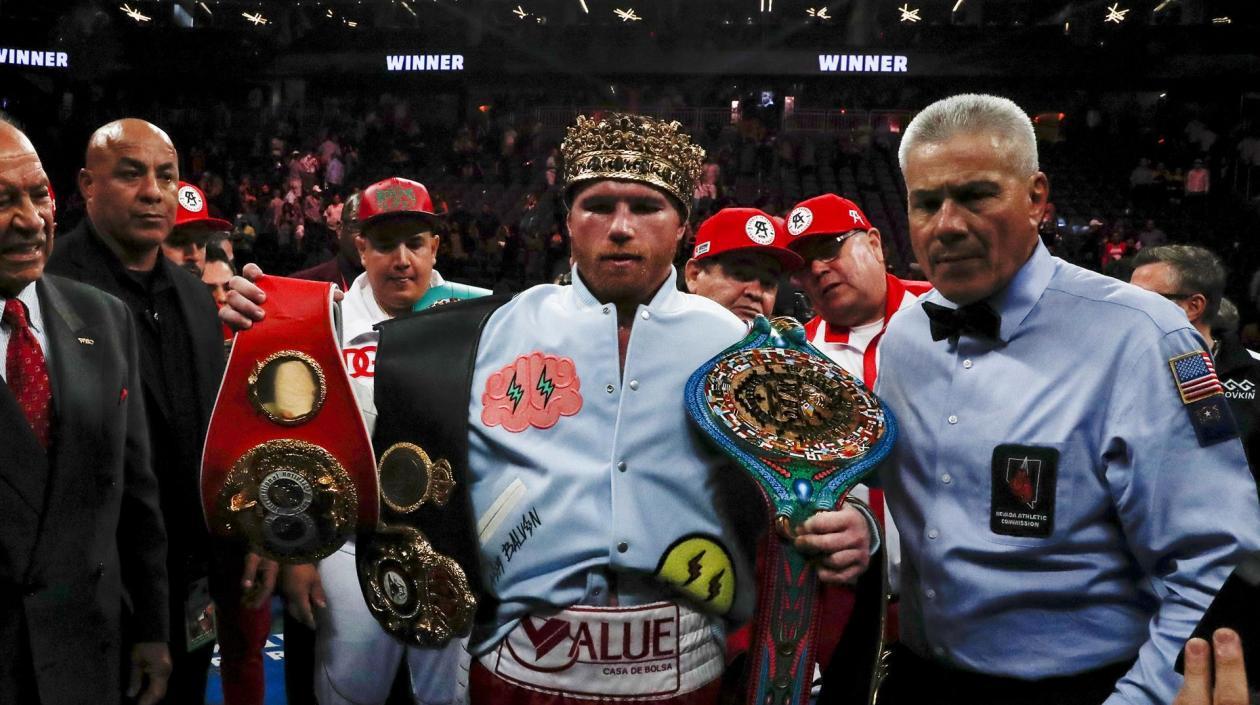Saúl 'Canelo' Álvarez, boxeador mexicano. 