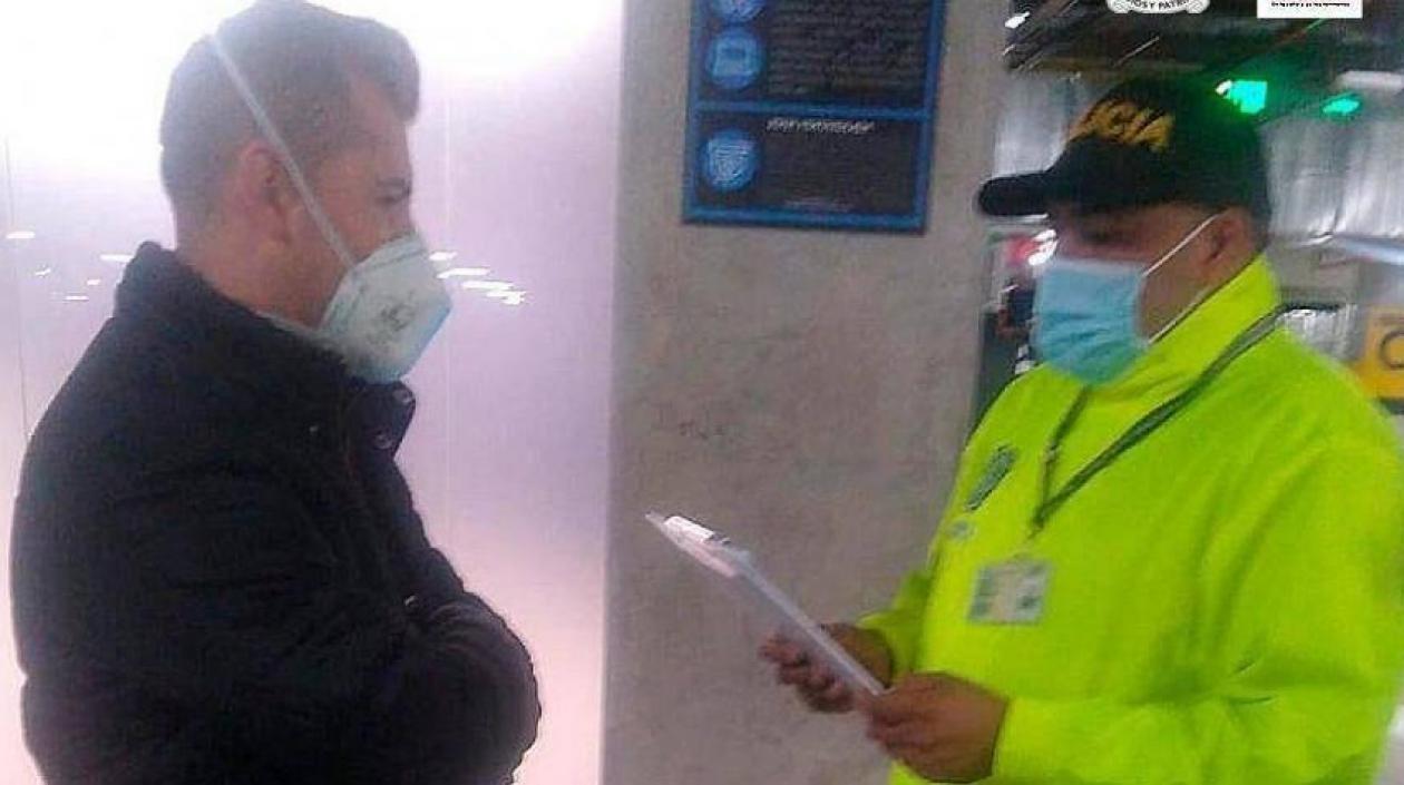 El capitán de la Policía, Jorge Isaac Aguilar García.a