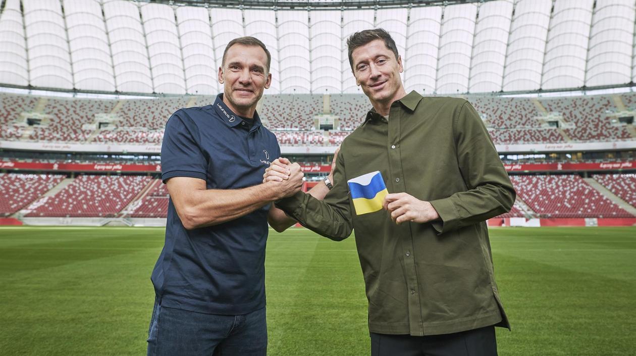 Andriy Shevchenko y  Robert Lewandowski.