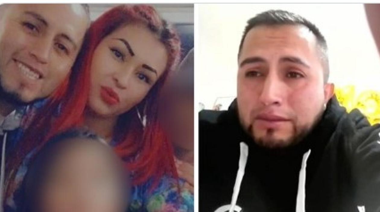 Leydy Paola Martínez Villalobos y su esposo Jhon Bernal en una foto de archivo,