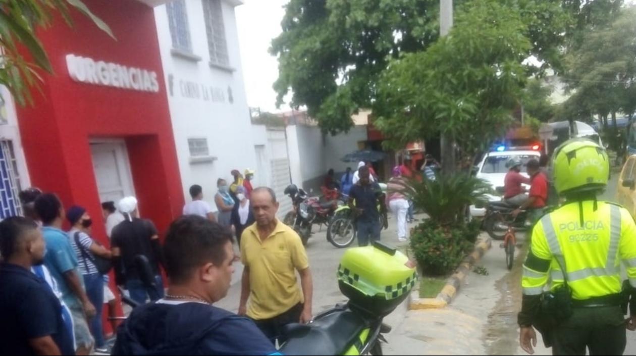 El herido en el barrio La Paz fue llevado al Camino La Manga. 