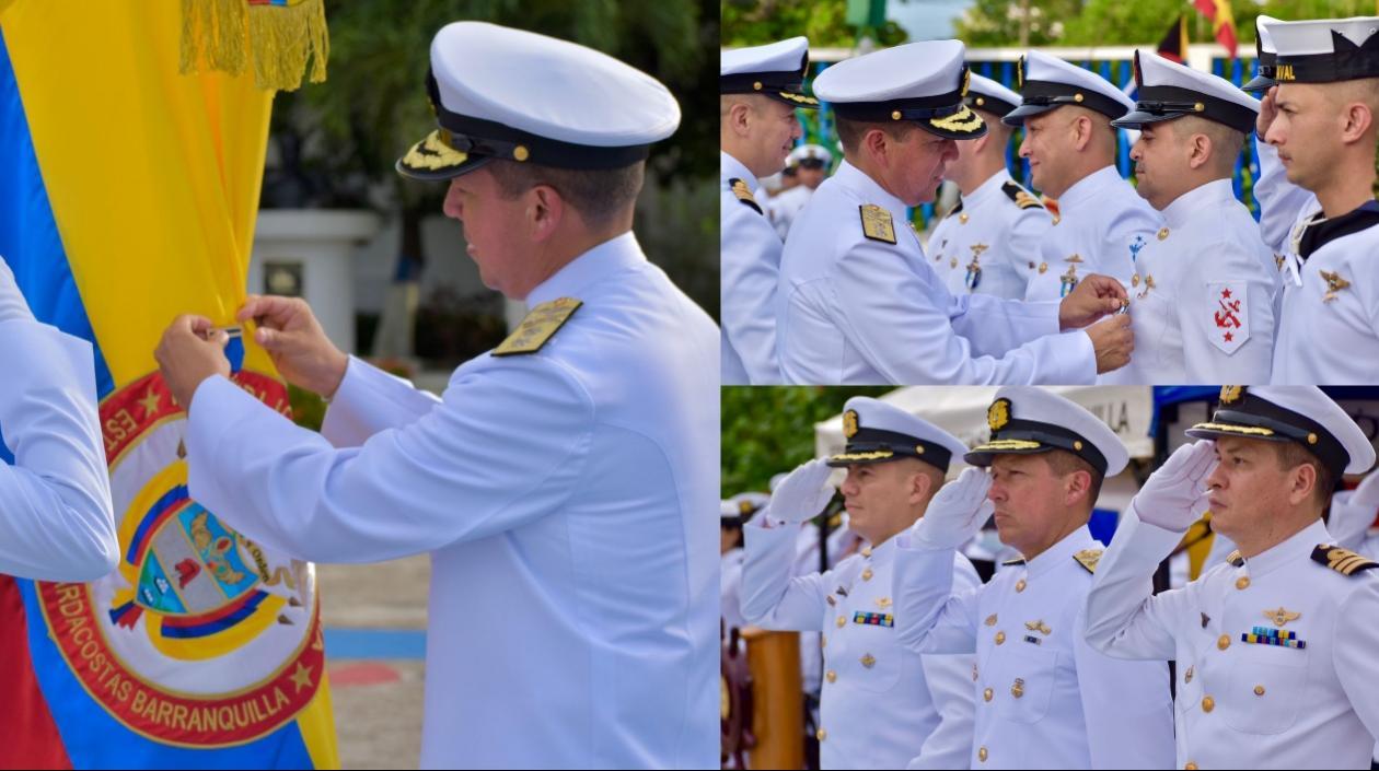 Ceremonia de ascenso y de condecoraciones. 