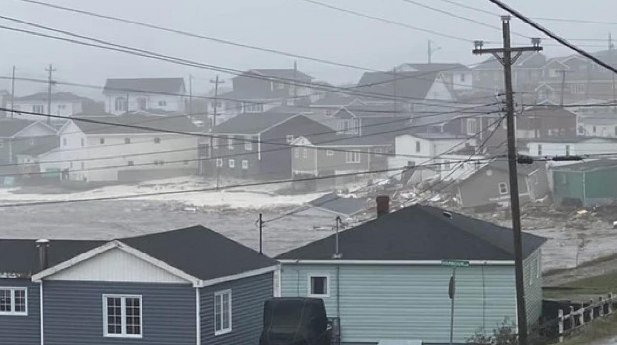 Los destrozos en las costas de Canadá por el paso de 'Fiona'.